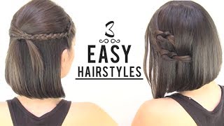 EASY HAIRSTYLES FOR SHORT HAIR [upl. by Ado176]