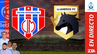 🎙️ ⚽ UNIÓN MAGDALENA VS LLANEROS En Vivo hoy 🔵🔴 Partido Unión Magdalena Hoy [upl. by Kadner]