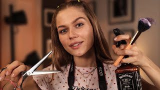 ASMR The Most Relaxing Scalp Check Haircut Makeup and Photoshoot RP Personal Attention [upl. by Lymn87]