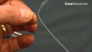 How to tie a Mono or Fluorocarbon Carp Hair Rig [upl. by Creigh]