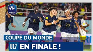 Les U17 en finale de Coupe du Monde  Joie et réaction du sélectionneur [upl. by Laynad84]