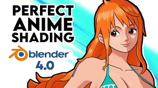 PERFECT AnimeToon Shading in Blender 40 [upl. by Attaynek]