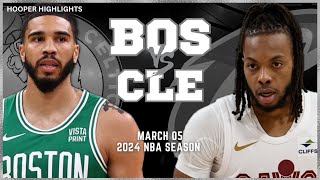 Boston Celtics vs Cleveland Cavaliers Full Game Highlights  Mar 5  2024 NBA Season [upl. by Adnalu]