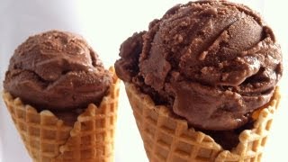 CHOCOLATE GELATO ice cream Recipe How To Cook That by Ann Reardon [upl. by Xuagram]