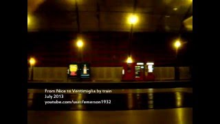 From Nice to Ventimiglia by Train in 5 Minutes 2013 [upl. by Ranie]