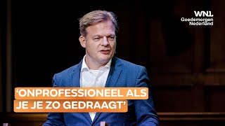 Kritiek op huilende en schreeuwende Pieter Omtzigt Het is onprofessioneel [upl. by Hach]