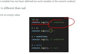 9 Undefined and Null Values [upl. by Eterg]