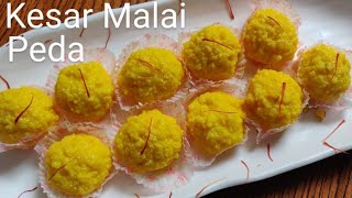 Rakshabandhan special sweet  Kesar malai peda  Kesar rajwadi peda  Ruchira [upl. by Lynn]