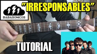 Como tocar quotIrresponsablesquot de Babasónicos en Guitarra COMPLETO cSolo [upl. by Singband]