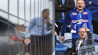 JACK BUTLAND CONFRONTED BY FAN OUTSIDE IBROX rangers trending [upl. by Older]