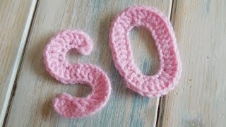 crochet How To Crochet Letters O S  Yarn Scrap Friday [upl. by Arinaid]