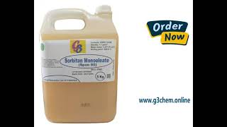 Sorbitan Monooleate Span 80 Supplier G3Chem [upl. by Hafinah132]