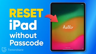 How to Reset iPad without Passcode  Without iTunes  3 Ways  2024 [upl. by Gannes]