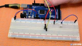 Tutoriel  Arduino  Bouton Poussoir  LED  HD Français [upl. by Nyloj]