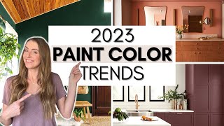 TOP 10 TRENDING PAINT COLORS FOR 2023  HOME DECORATING IDEAS  DESIGN TIPS [upl. by Aicinat]