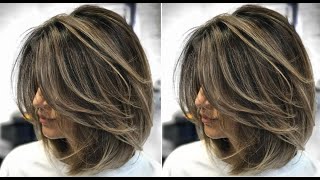 Layered Bob haircut step by step  LobLong bob Haircut  Dry cutting technique [upl. by Ragg327]