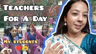 Teachers day Par Kari Masti 🤍☺️II School Vlog ✨ [upl. by Orest]