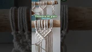 hamaca de gato gatos macrametutorial macrame macramewalldecor [upl. by Aikemit678]