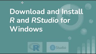 Download and Install R and RStudio for Windows [upl. by Busiek186]