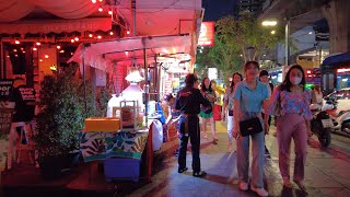 4K 🇹🇭 Friday Evening Walk in Vibrant Silom in Bangkok Thailand [upl. by Ahseal]