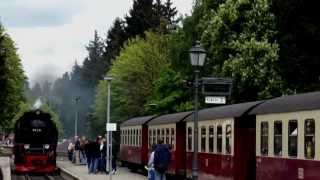 Drei Annen Hohne  Aktivitäten auf dem Bahnhof  Harzer Schmalspurbahn  Brockenbahn  Harzquerbahn [upl. by Essirahc]