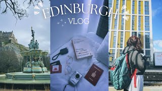 Edinburgh vlog  traveling alone Edinburgh castle museums amp food [upl. by Hgiel]