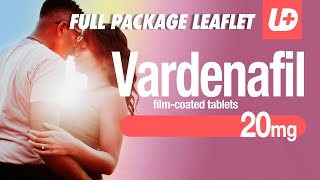 VARDENAFIL 20 mg  Full package leaflet how to use dose warnings side effects [upl. by Dianthe]