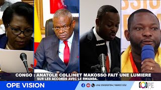 ANATOLE COLLINET MAKOSSO FAIT UNE LUMIERE SUR LES ACCORDS AVEC LE RWANDA [upl. by O'Malley519]