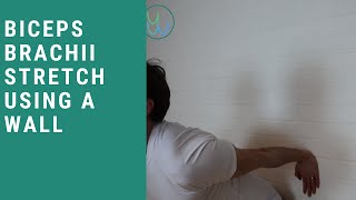 Biceps Brachii Stretch Using A Wall [upl. by Ydoc]