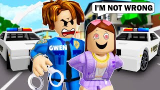 Resgate Policial Incrível 😜 BROOKHAVEN 🏡 RP  Gwen Roblox Portuguese [upl. by Letsyrhc17]