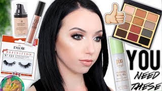 DRUGSTORE MAKEUP TUTORIAL Using my Current Favorites [upl. by Nob]