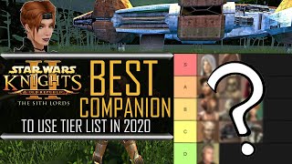 KOTOR 2 TSL BEST COMPANION TO USE TIER LIST Star Wars Knights Of The Old Republic 2 The Sith Lords [upl. by Antipas782]