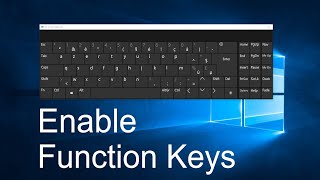 How to Enable or Disable Function Keys in Windows 10 [upl. by Burnaby]