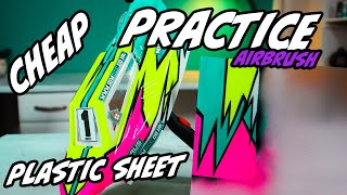 Practice Makes Perfect Painting  Airbrushing RC Bodyshells Cheap [upl. by Wanfried547]