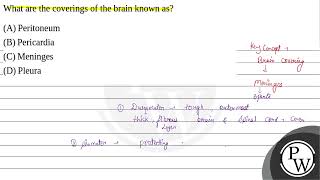 What are the coverings of the brain known as [upl. by Lasko]