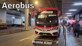 Aerobus Express Bus  KL Sentral to Awana Bus Terminal Scania K360 [upl. by Nylehtak]