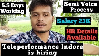 Teleperformance Indore is Hiring  Fresher also eligible  Salary 23k  Bulk Hiring  Indore Jobs [upl. by Sylirama]