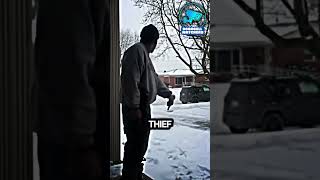 The thief returns the package they stoleCaught on Ring Doorbell doorbellcamera doorbellvideo [upl. by Llehcear]