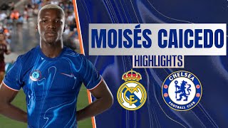 Mejores jugadas de Moisés Caicedo frente al Real Madrid [upl. by Warrin]