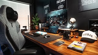 My DREAM Home Office Ikea Desk Setup Tour [upl. by Ferree]