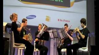 Tetris Music  Tetris ABC  Fantasy Brass Quintet [upl. by Dahsra]