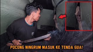 DI TEROR MASUK TENDA AMBIL PAR4NG TEB4S KEP4LANYA CAMPING HOROR DI RUMAH POCONG NINGRUM [upl. by Thorma]