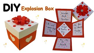 How To Make Explosion Box  DIY Explosion Box For Beginners  Handmade Surprise Gift  Easy DIY Gift [upl. by Crim]