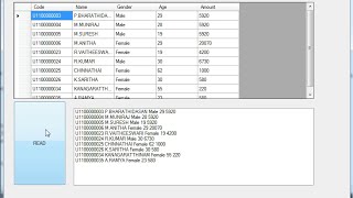 Reading data from DataGridView to array and listview in C [upl. by Golanka]