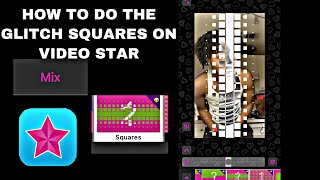 HOW TO DO THE GLITCH SQUARES ON VIDEO STAR Paid [upl. by Azitram37]