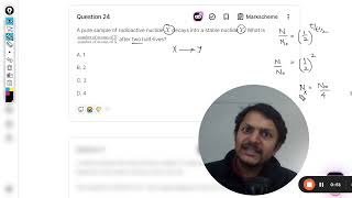 A pure sample of radioactive nuclide X decays into a stable nuclide Y What is number of atoms of Y [upl. by Rammaj204]