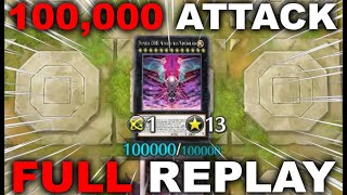 When you summon a 100000 ATTACK BOSS monster in Master Duel FULL REPLAY  DECKLIST Number iC1000 [upl. by Annauqaj]