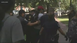 At least 7 arrested as Silent Sam protests flare on UNCChapel Hill campus [upl. by Erual626]