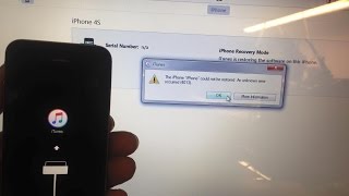 how to fix iPhone 4s Error 4013 [upl. by Sidnac643]