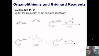 Chapter 11  Organometallic Chemistry Part 1 of 4 Grignard and organolithium reactions [upl. by Yssak968]